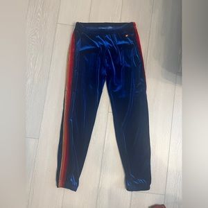 Aviator Nation classic Velvet jogger pant - royal blue - size medium